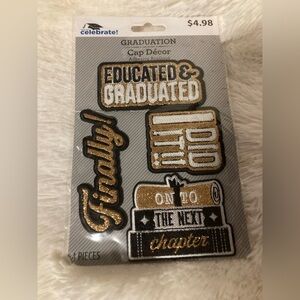 Graduation appliqué patches-NEW-set of 4
